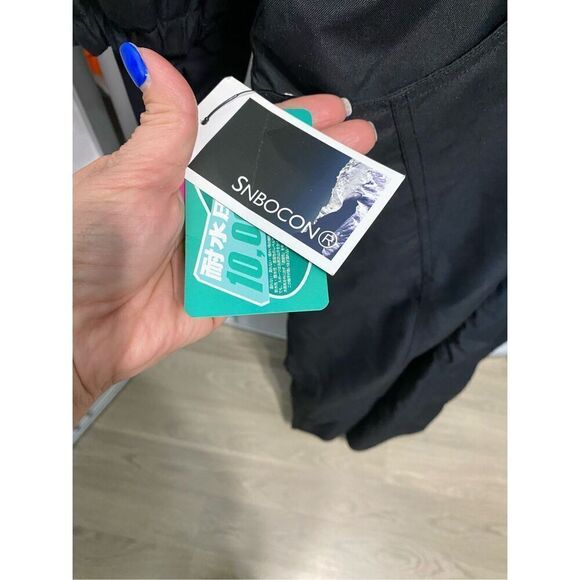 SNBOCON by Bluemagic women’s Snow Jumpsuit Onepiece Snowsuit black color NWT siz - Picture 5 of 9